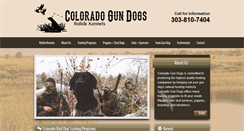 Desktop Screenshot of coloradogundogs.com