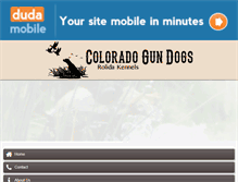 Tablet Screenshot of coloradogundogs.com